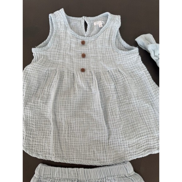Girl’s Tahari summer outfit Top Shorts headband 3pc Outfit Set Size 4T Toddler - Picture 3 of 11